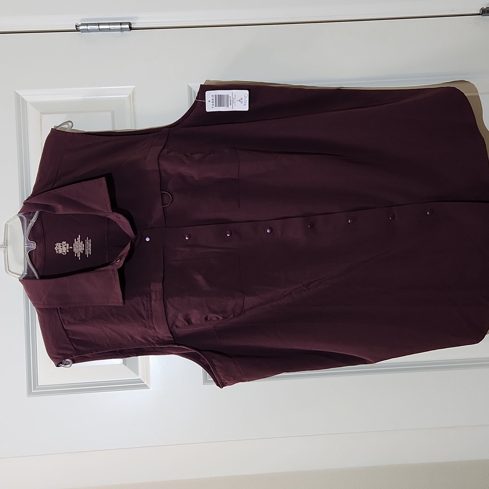 NEW Torrid Happy Camper Stretch Woven Sleeveless Active Button Up Shirt Top 3 3X
